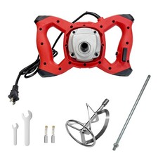 Handheld Cement Mixer, 1200W Electric Concrete Mixer with 6 Speed, 110V