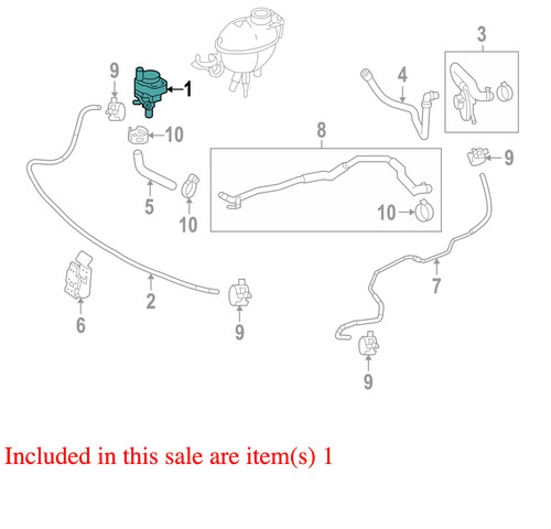 2128350164 2012 Mercedes-Benz E350 Engine Water Pump
