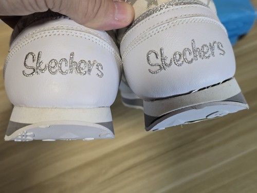 Skechers Cali Apple Pie Whirl wind White Uk Size 7 EU 40 new with box + X2 Laces - Picture 9 of 13