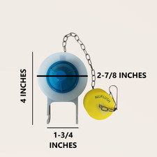 2" Toilet Flapper Upgrade with Adjustable Buoy Float, Flapper Stays up Longer