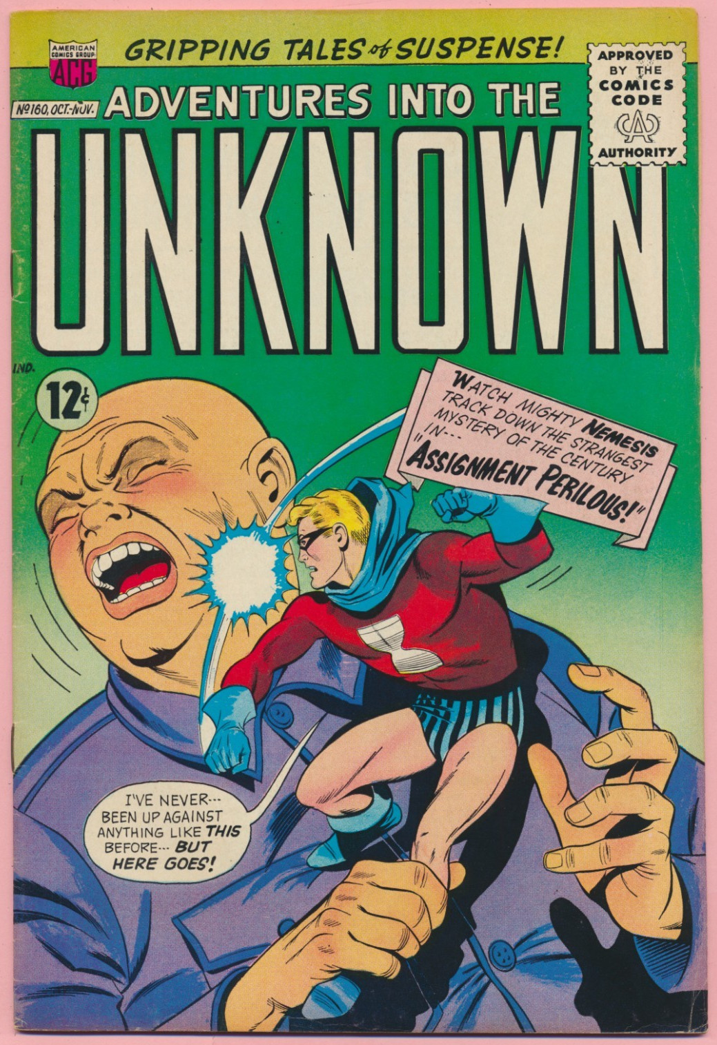 Adventures into the Unknown #160 GD+, ACG Comics, 1965 (2)