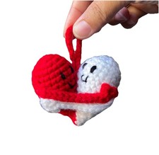Handmade Hugging Heart Amigurumi