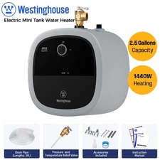 2.5 Gal Electric Mini Tank Instant Hot Water Heater for Under Sink 120V, 1440W