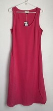 Universal Thread Sleeveless Womans Large Maxi Dress Bright Pink Scoop Neck