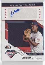 2019 Panini USA Baseball Stars & Stripes Jerseys /199 Christian Little Auto n5h