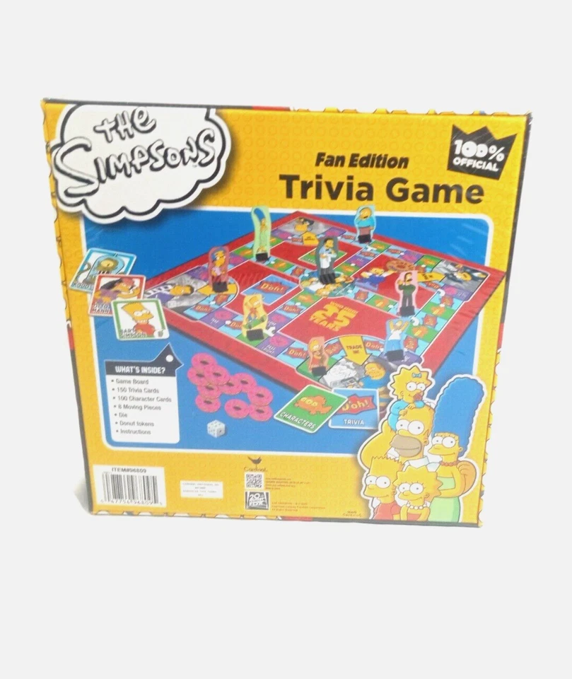 Los Simpson Fan Edition Trivia Juego de Mesa Woo Hoo 25 Años Set 2013 Nuevo Precintado Foto 2 de 3