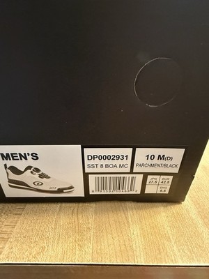 USED Dexter SST8 MC Boa Parchment Men's Bowling Shoes SIZE 10 (EBAY)