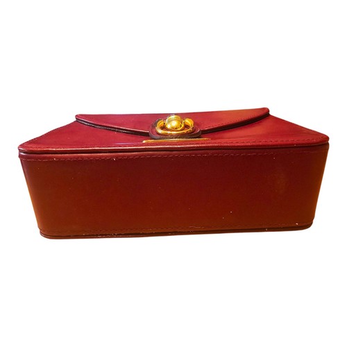 Polo Ralph Lauren Equestrian Vintage BURGANDY SaddleBAG Handbag Purse Top Handle - Picture 15 of 24