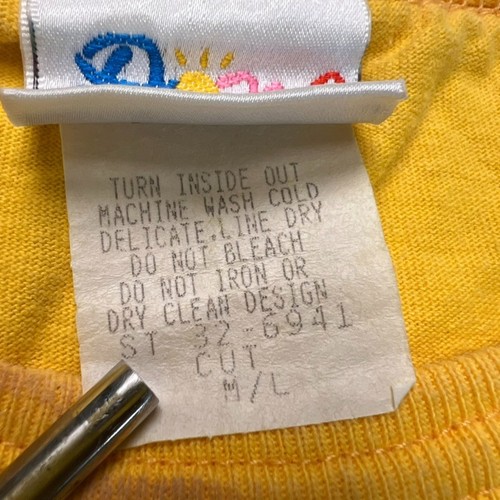 Vintage ken Done Art & Design T-Shirt Mens Size M/L Yellow - Picture 3 of 15