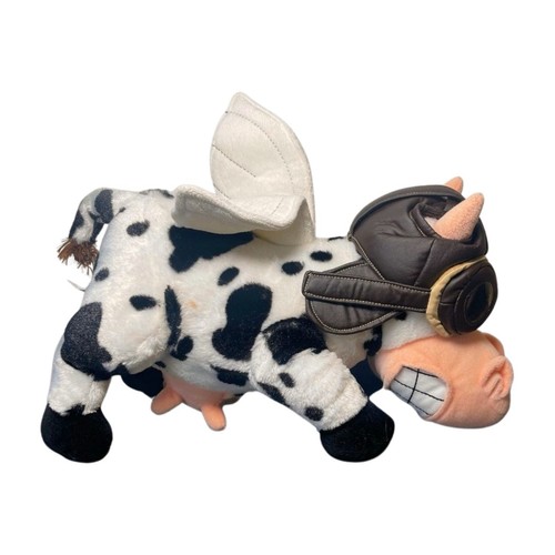 Universal Studios Twister Aviator Pilot Flying Cow Stuffed Plush Toy 16” Long - Picture 4 of 6
