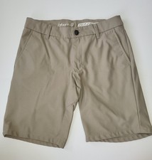 Boys Johnnie-O Cross Prepformance Cross Country Shorts size 12 tan khaki