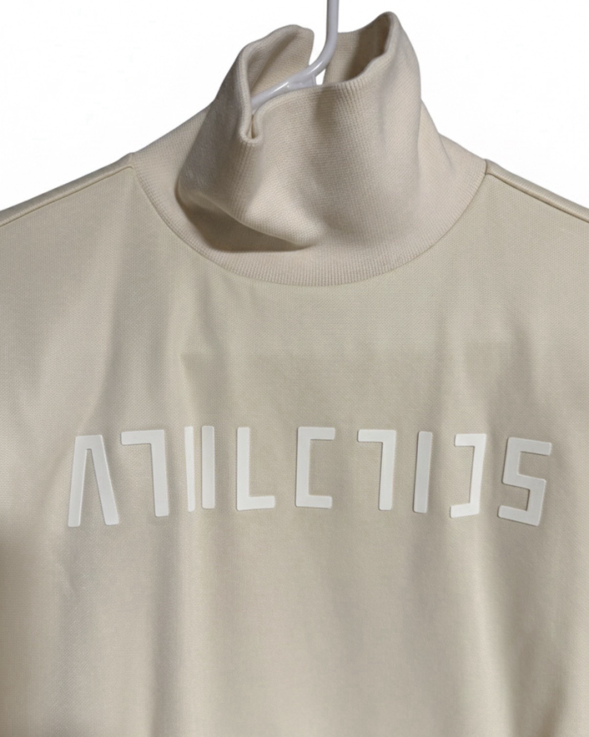 Fear of God Athletics x adidas Beige Mock Neck Hooded Pullover Sweatshirt Men S thumbnail 2