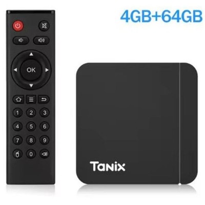 4GB 64GBTanix W2 Smart TV Box Android 11 Amlogic S905W2 2.4G/5G Dual Wifi