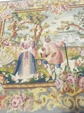 PAINTING XVII XVIII 600 700 CANVAS SAN LORENZO OIL PAINTING ANTIQUE TAPESTRY