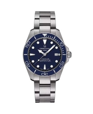 CERTINA Men Analog Automatic Casual Watch Classic Dress Blue Dial Waterproof Rou