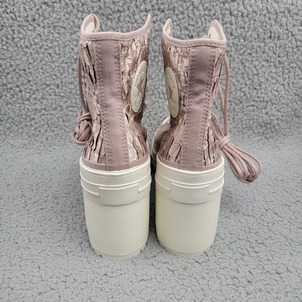 Converse Chuck 70 De Luxe Heel W 9.5 M 7.5 Chaotic Neutral Satin High Top Shoe - Image 4 of 4