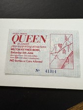 QUEEN CONCERT TICKET MILTON KEYNES BOWL 1982