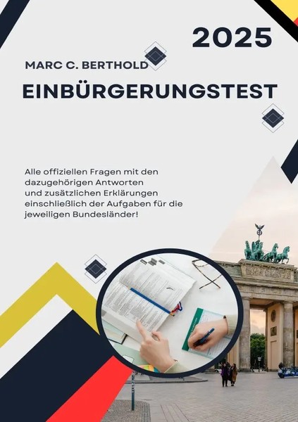 EinbüRgerungstest 2025 - Alle Fragen Mit Antworten DE Marc C. Berthold Buch 2024-image