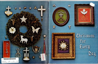 Chrismoms For Everyday Religious Ornament Pattern Christian Symbols 1971 VTG