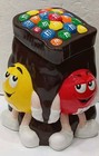 Vintage Rare M&M’s Brown Sack Bag Cookie Jar With Lid - 3D Candy Characters  — photo 6