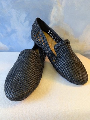 Birdies 7.5 Starling Black Woven Loafers