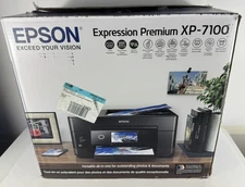 Epson Expression Premium XP-7100 Wireless Color Photo Printer - Black - READ