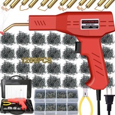 Plastic Welder Kit Soldering Hot Stapler Bumper Repair Welding Gun 1200 Staples