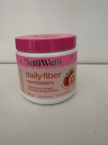 BelliWelli Fiber Supplement- Collagen, Probiotics and Electrolytes, Exp 09/2026