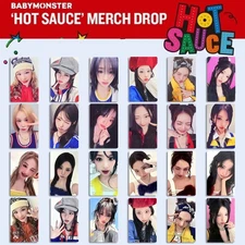 6pcs/set Kpop BABYMONSTER HOT SAUCE Self Made Photocard HD Photo Cards