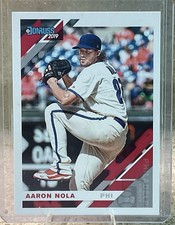 2019 Donruss Aaron Nola VAR (Variation: Blue Cap) # 145b