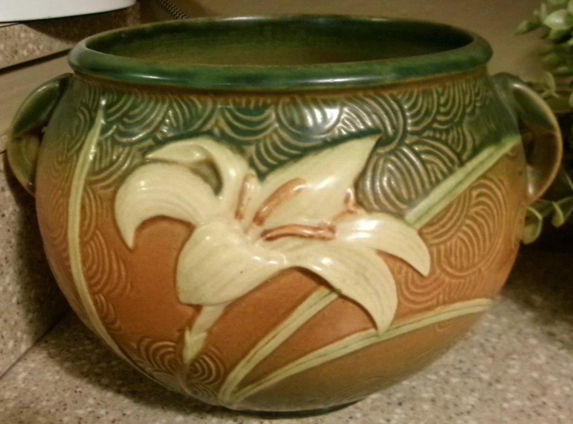 Roseville Zephyr Lily Bowl for sale | eBay