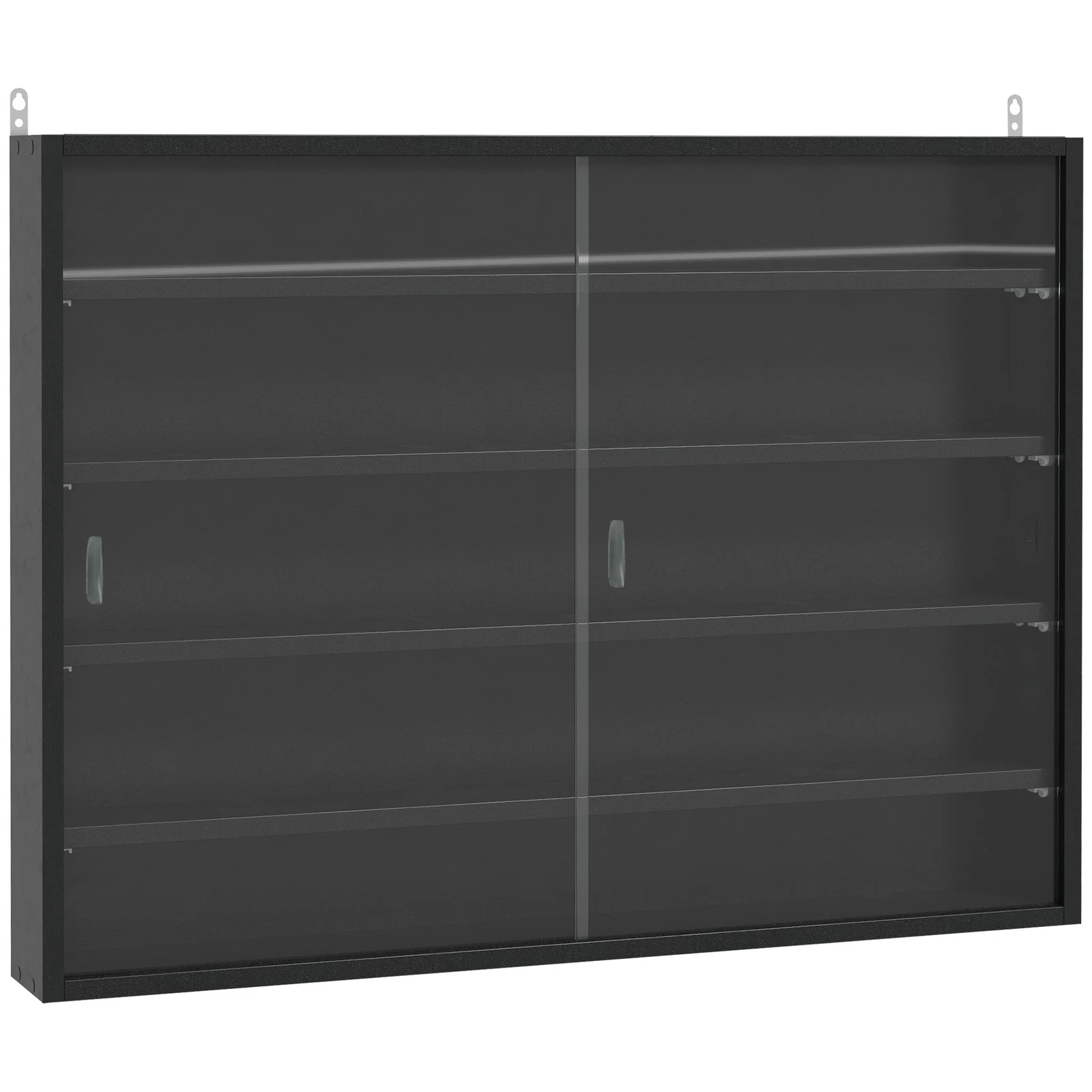 HOMCOM 5-Tier Wall Display Shelf Unit Cabinet w/ Shelves Glass Doors Black
Opens in a new window or