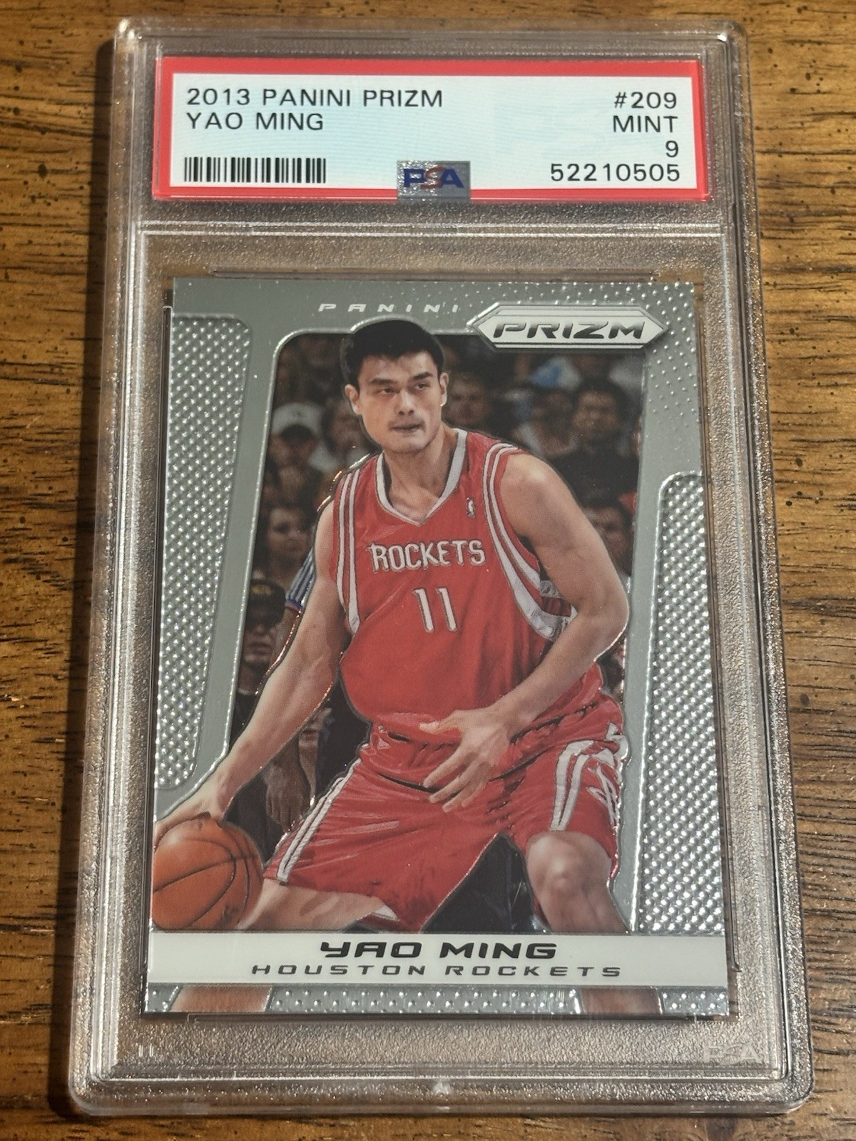 2013-14 Panini Prizm Yao Ming #209 PSA 9 Mint Houston Rockets Low Pop