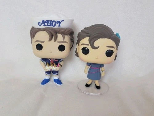 Funko Pop Stranger Things Vinyl Figures Scoops Ahoy! Steve And Snow Ball Eleven