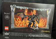 NIB LEGO Icons Toy Action Set - The Lord of the Rings: Balrog Book Nook 10367 