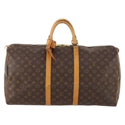 Louis Vuitton Keepall Bag Monogram Canvas Brown Travel Bag