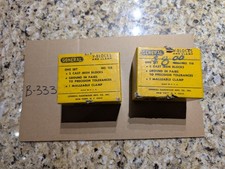 (2) Vintage General No. 116 Cast Iron Precision V Block Clamp #116 Machining USA