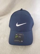 NIKE GOLF LEGACY 91 DRI-FIT MENS STRAPBACK ADJUSTABLE HAT BLUE WHITE 892651 NEW