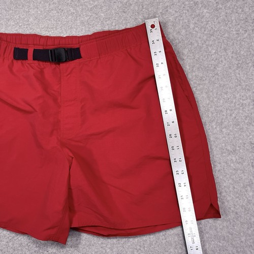 Stio Goodwin Shorts Mens L Quick Dry Boardshorts Ripstop Nylon Baggy Belted Red - Picture 4 of 12