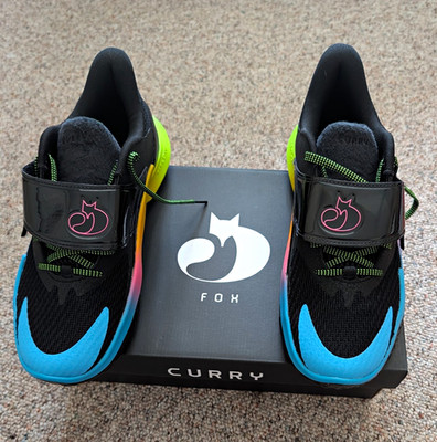 Under Armour Curry Fox 2 Men s Basketball Low Top Sneaker Strap Black Multi