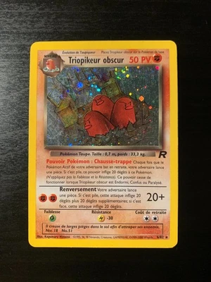 Carte Pokémon HOLO Triopikeur Obscur 6/82 Team Rocket Edition 2 Français - Photo 1/4