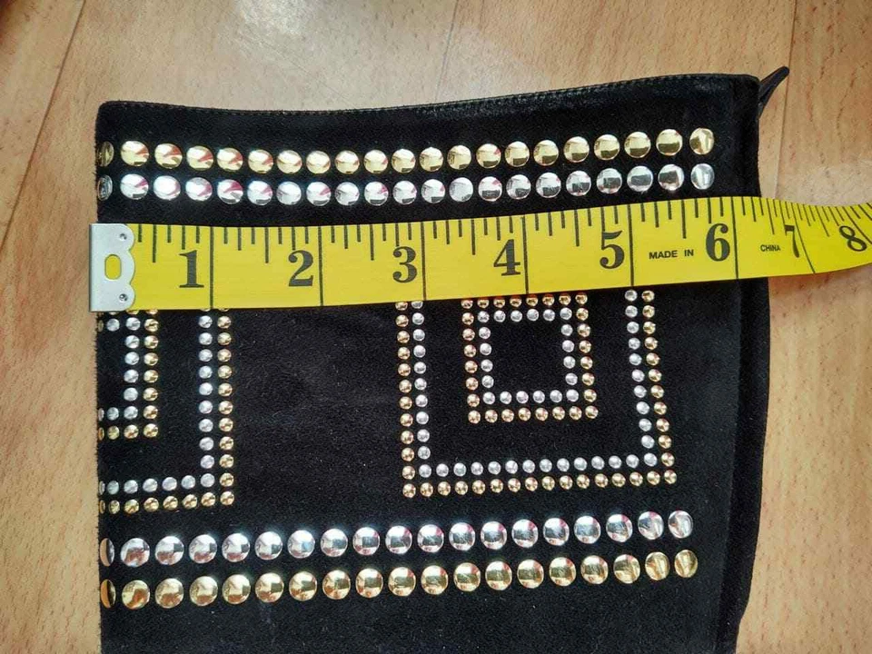 Valentino Garavani US size 6 Black Suede Boots KNEE HIGH BOOTS Zipper Closure - Image 4 of 4