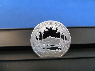 2013-S Silver Quarter White Mountain NH Deep Cameo Mirror Proof Upper Grades