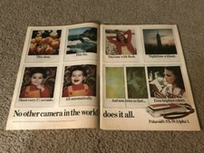Vintage 1978 POLAROID SX-70 ALPHA 1 CAMERA Print Ad 1970s RARE