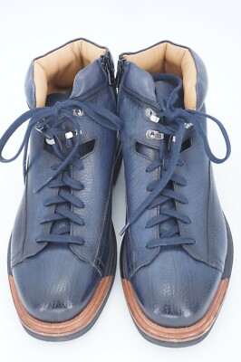 SANTONI EVEREST HIKING BOOT US 9.5 D DERBY BURNISHED NAVY ZIPPER SANTONI EVEREST HIKING BOOT US 9.5 D DERBY BURNISHED NAVY  main image 3