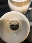 4 Vtg Painted Poppy Fanci Florals Porcelain Pedestal Mugs Coffee Tea Cups 4.5" — photo 5