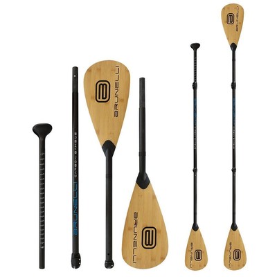 BRUNELLI CARBON BAMBUS Kajak Dual Tech Paddle 2-in-1 SUP Paddel 4-teilig 180-220