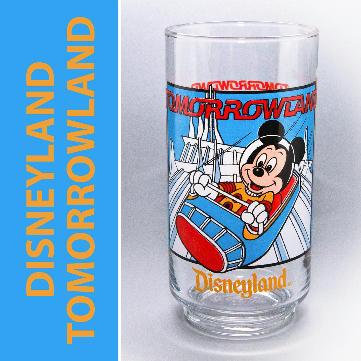 Vtg 1989 McDonald's Disneyland TOMORROWLAND Drinking Glass