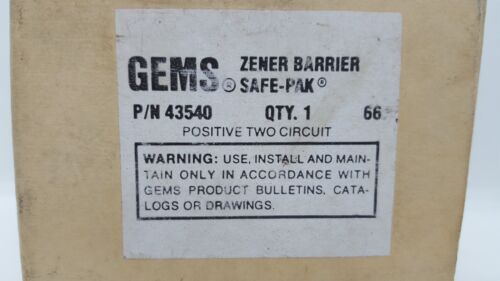 ZENER BARRIER GEMS SENSOR ST 43540 SAFE-PAK 20V 250 OHM - Picture 14 of 15