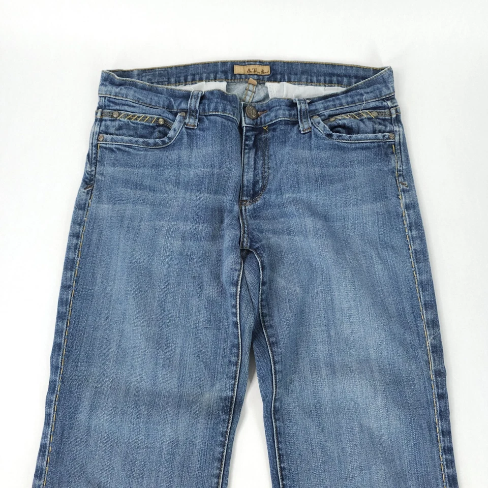 Vintage See Thru Soul Jean Pants Womens 30 Flared Wide Leg Y2K 90s Skater Raver - Image 3 of 4